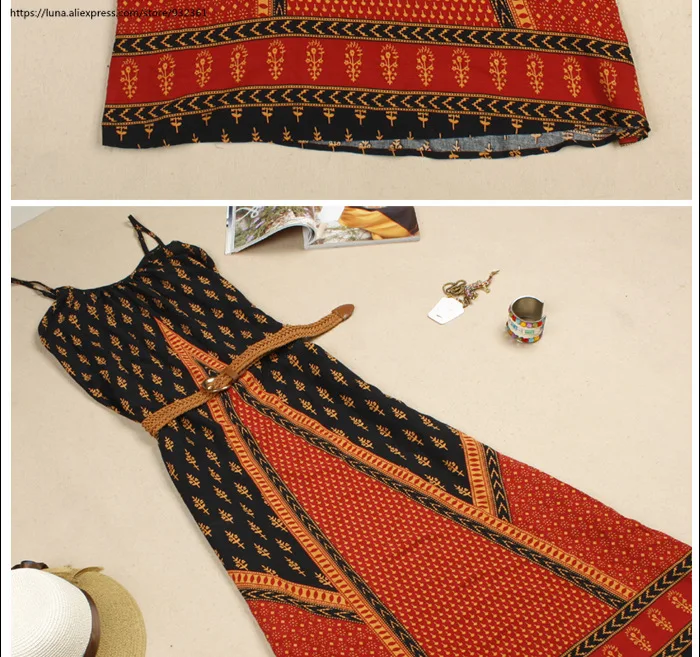 Красное сексуальное длинное платье на подтяжках с поясом в стиле Парижа