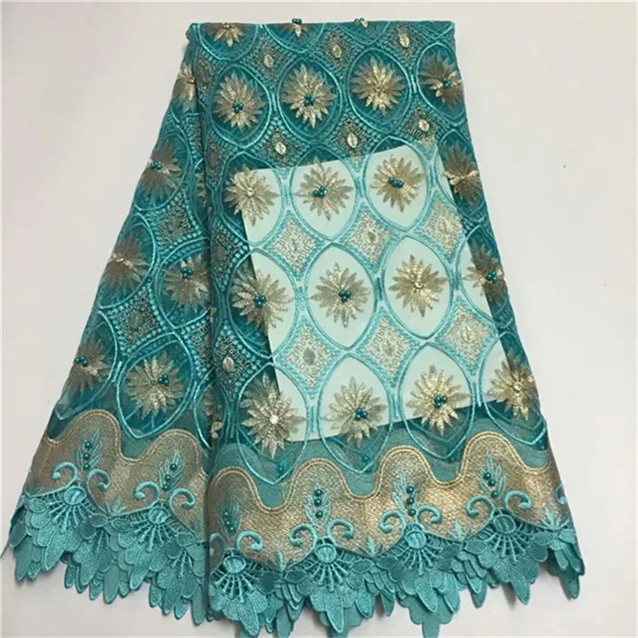 Высокое качество кружева ткань бусины свадебные последние французские fFabric в