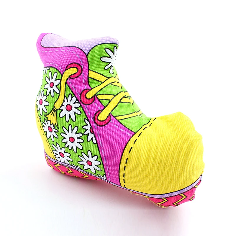 America Brand Safe and nontoxic Pet toys shoe squeeze toy sound dog strong canvas bite resistant Toys For Dogs 14cm*6cm*11cm | Дом и сад