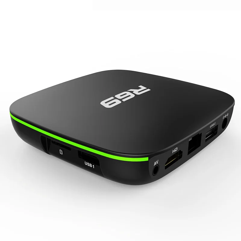 R69 2 Гб 16 г Смарт ТВ коробка Android 7,1 Allwinner H3 четырехъядерный 1 ГБ 8 ГБ 2,4 г wifi медиаплеер телеприставка pk X96 android tv box