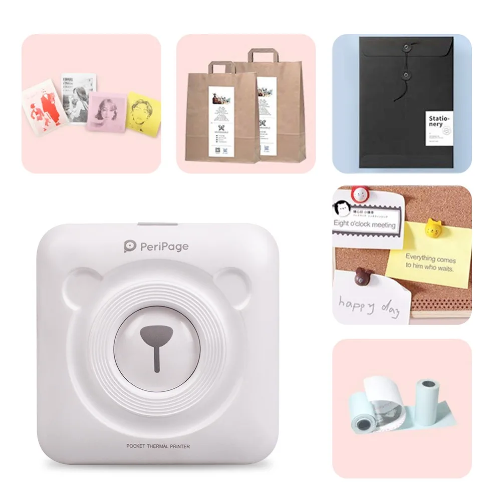 Термальный принтер Bluetooth в принтерах портативный фото Printering мини мобильный