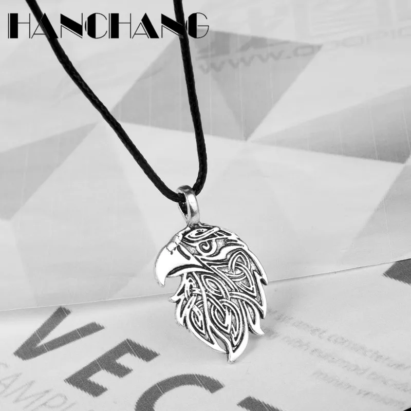 Норвежский викинг ювелирные подвески и ожерелья узлов ожерелье с вороной на