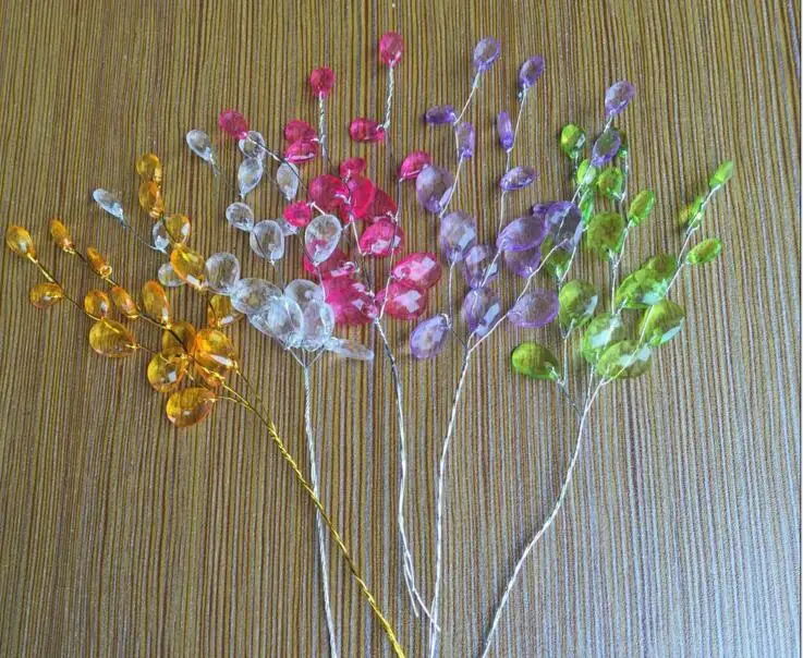 

30pcs 15cm Crystals Garland For Bouquets Wedding Brida Hair Venue Decoration New