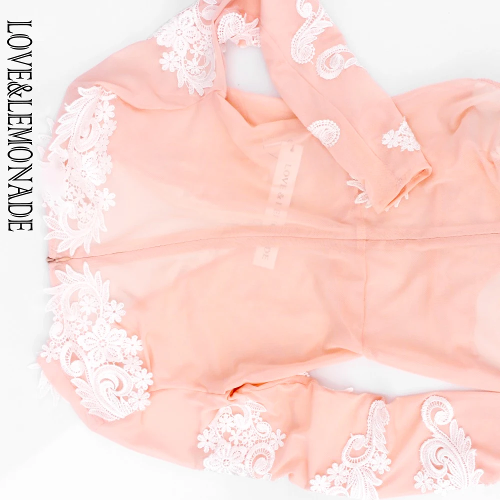 Женский костюм LOVE &amp LEMONADE розовый с длинным рукавом модель LM0005 | Женская одежда