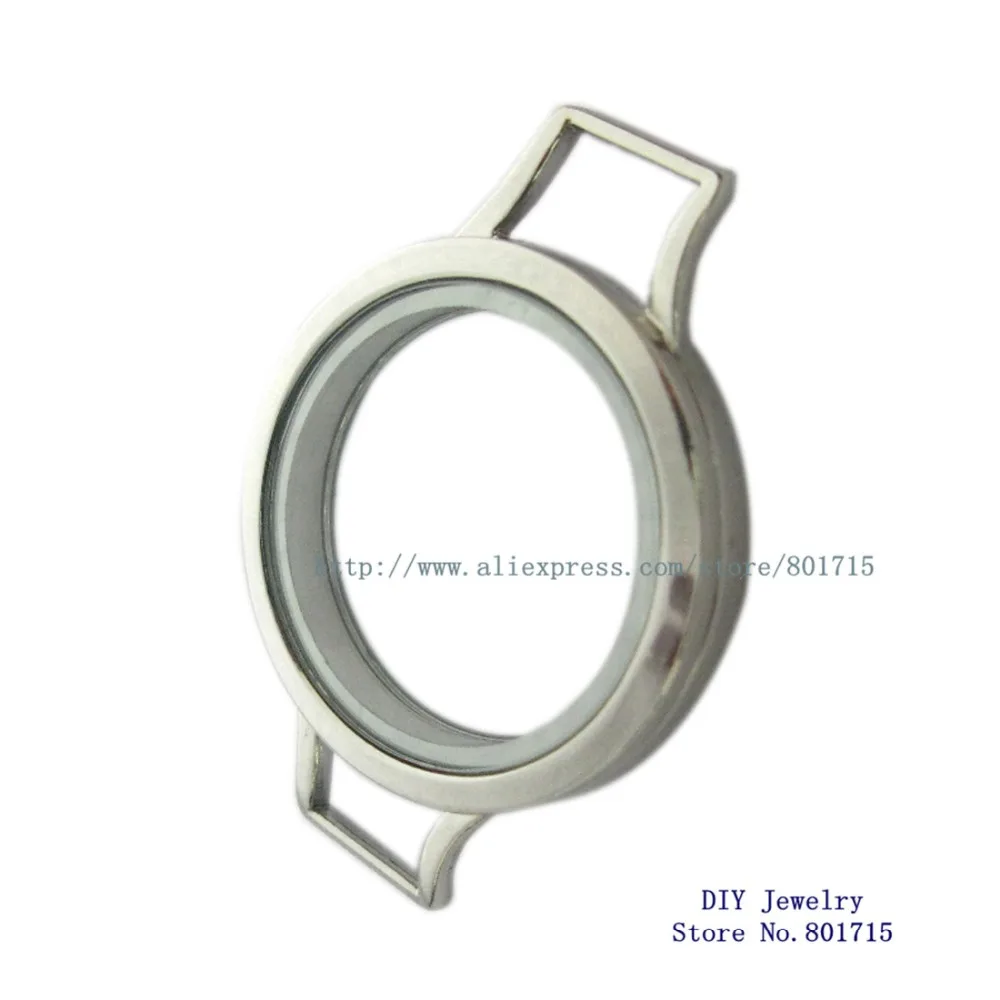 Простой медальон на застежке для браслета с закрученной рельефной лицевой