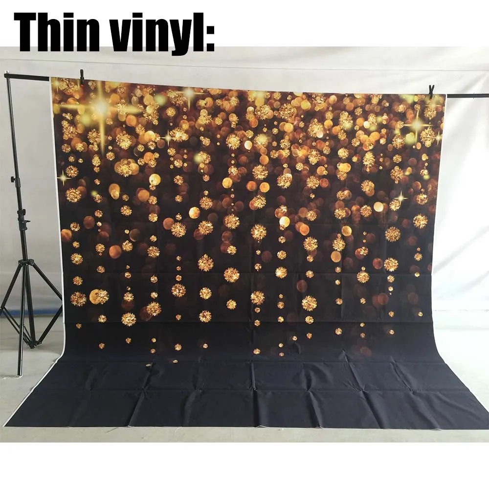 Allenjoy фон для фотосъемки новый год Черная подошва золотые точки блеск боке