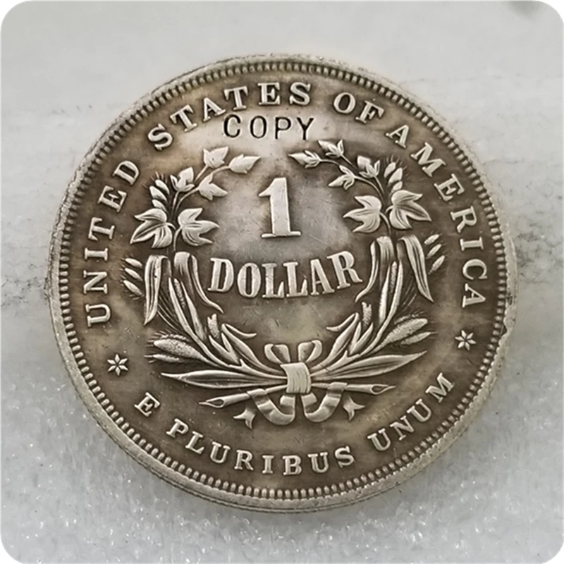 Копия копии 1870 $1 стандартный сидящий доллар шаблон КОПИЯ БЕСПЛАТНАЯ