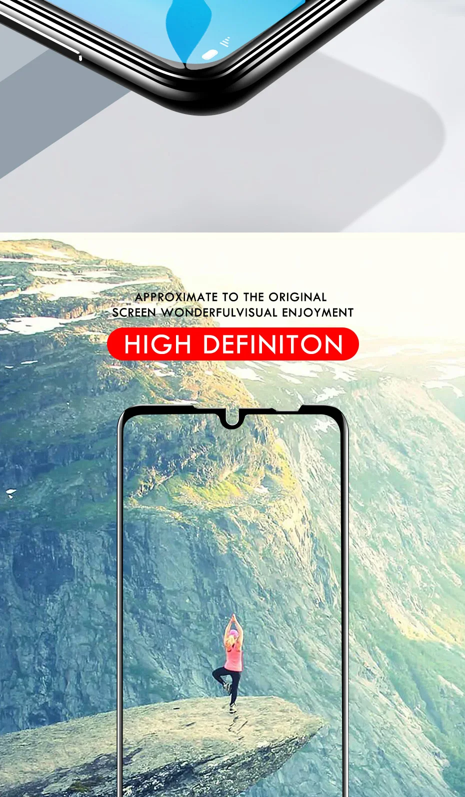 KEYSION полное клеевое закаленное стекло для samsung Galaxy A50 A70 A40 A30 A20 A10 Защитная пленка для экрана для samsung A50s A30s M20 A80