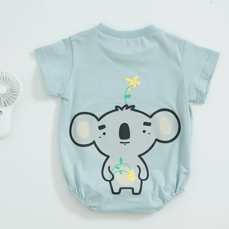 

Baby Clothes 2020 Newborn 100% cotton Unisex Rompers Baby Boy Girls Short Sleeve Summer Cartoon Toddler Cute Cartoon Clothes