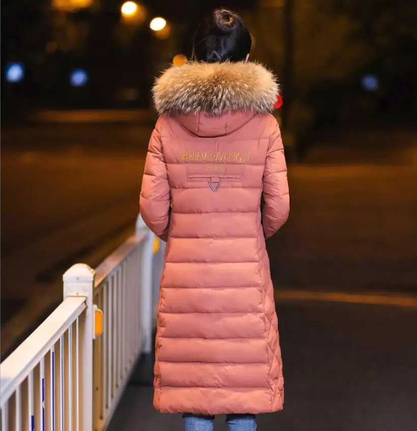 Новинка 2018 хлопковое пальто длинное выше колена пуховик с хлопковой подкладкой