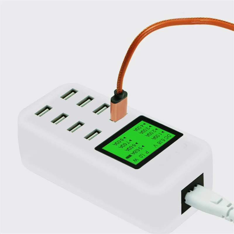 USB зарядное устройство портативное Мульти порт быстрое 8 портов гнездо с