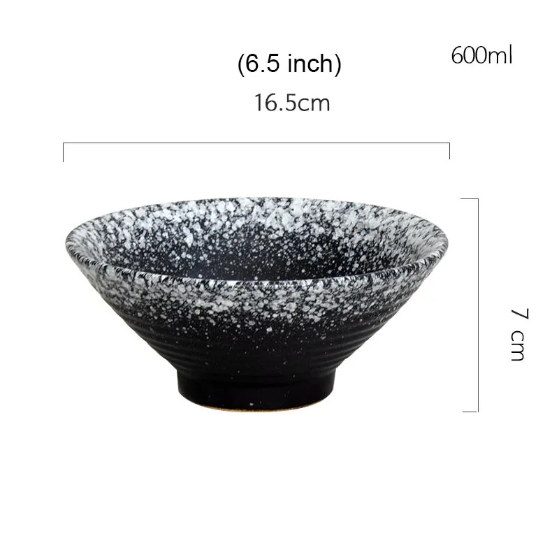K(6.5inch) 4,5/5,5/6,5/8/9 дюймов японский Керамика Bowl Ramen большая чаша говядина Лапша супа чашки, миски под рис салат контейнер Винтаж Кухня посуда - Цвет: K(6.5inch)