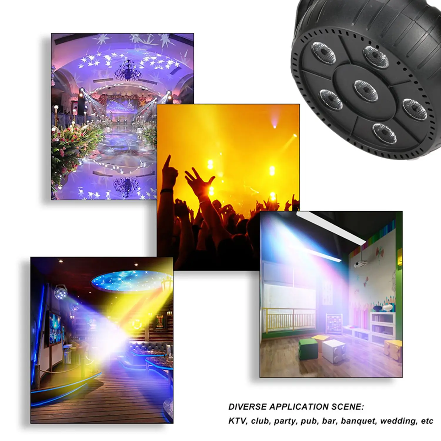 Горячая продажа мини 13 Вт Dj лазерный диско шар сценический свет 6 Led Rgb эффект