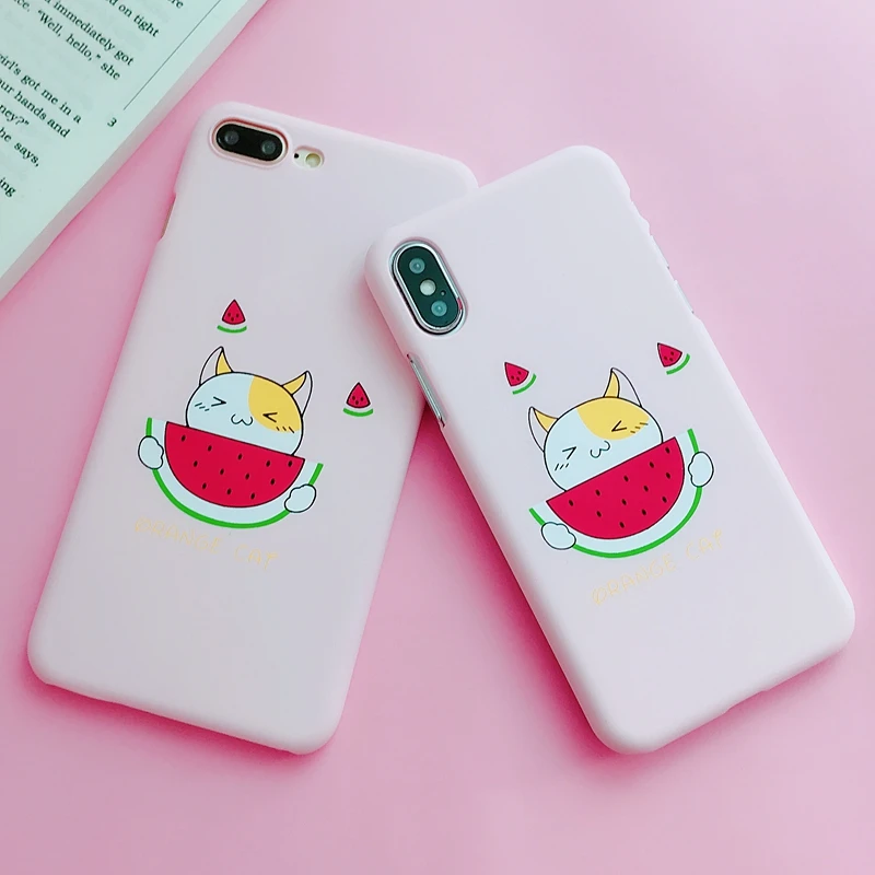 Чехол для iPhone X милый чехол с изображением кота телефона 10 6 6S 7 8 Plus Женский в