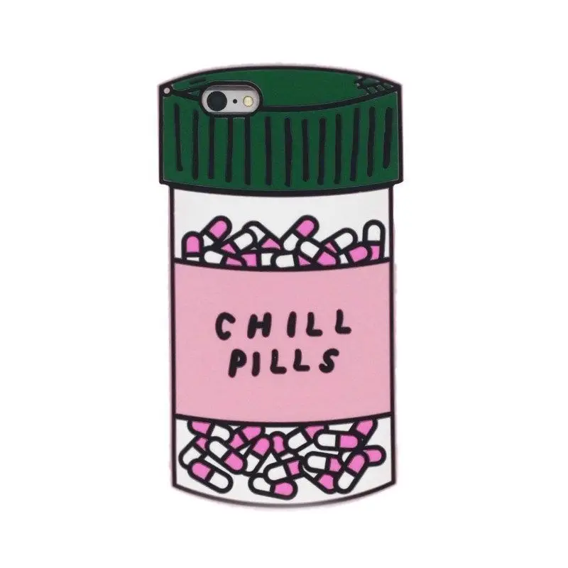 Love Pills Для iPhone X XS XR Max, мягкий силиконовый чехол с 3D милыми мультяшными животными для телефона, чехол для iPhone 5, 5S, 5C, SE, 6, 7, 8 Plus, X - Цвет: Love Pills