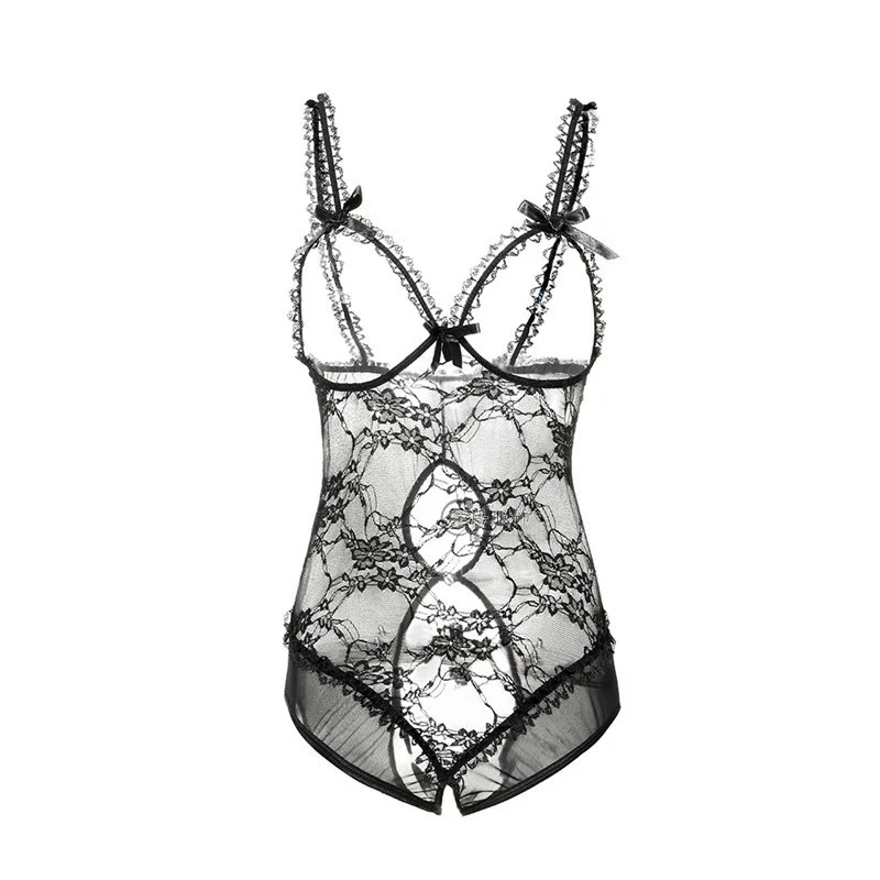 Женское кружевное нижнее белье открытое бюстгальтер с открытой промежностью