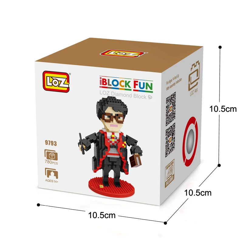 LOZ здания Конструкторы игрушка Гарри Magic Boy 780 шт. фигурку сборки Хогвартс Школа