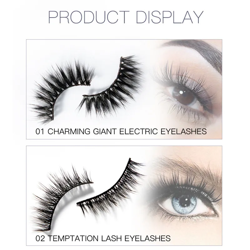 Pudaier 1 set Black Mascara +False Individual Extension +Eyelash Glue 2018 Eye Makeup Remover Kits Set maquiagem | Красота и здоровье