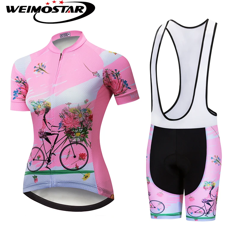 Розовый велосипед Джерси WEIMOSTAR женский Велоспорт Джерси pro team Ropa ciclismo Молодежная велосипедная одежда Maillot ciclismo Велоспорт Набор