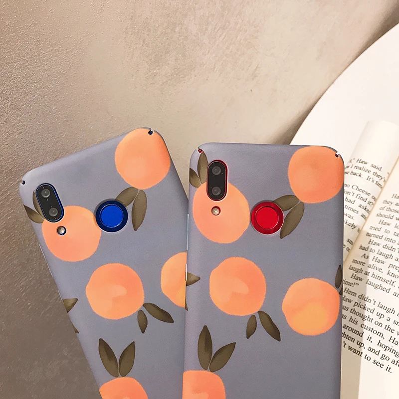 РЕТРО МАТОВЫЕ оранжевые Жесткие ПК-Чехлы для Xiaomi 6 8lite 9 SE Lite PC чехол для Xiaomi Redmi Note 7 Note8 Pro задняя крышка funda