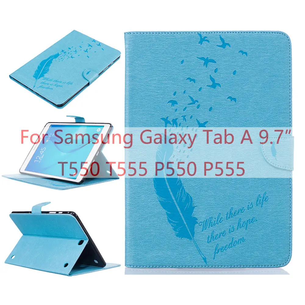 Sky Blue Чехол для samsung Galaxy Tab E 9,6 Release SM-T560/T561/T565/T567V чехол для samsung Galaxy Tab A 9,7 T550 T555 P550 - Цвет: Sky Blue