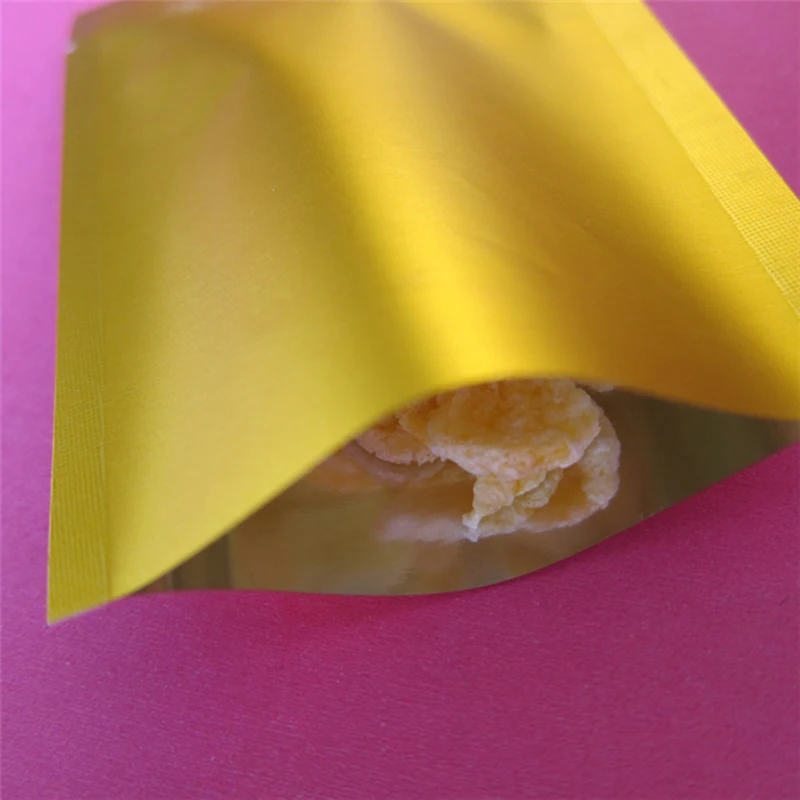 Матовый золотой пластиковый безвоздушный вакуумный мешок пищевой кофе в зернах