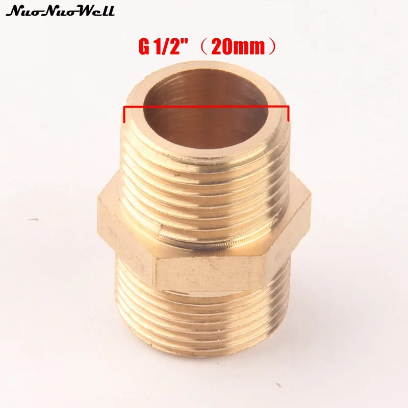 Медные соединители с прямой резьбой M22 на G1/2 '' прочные из чистой латуни для