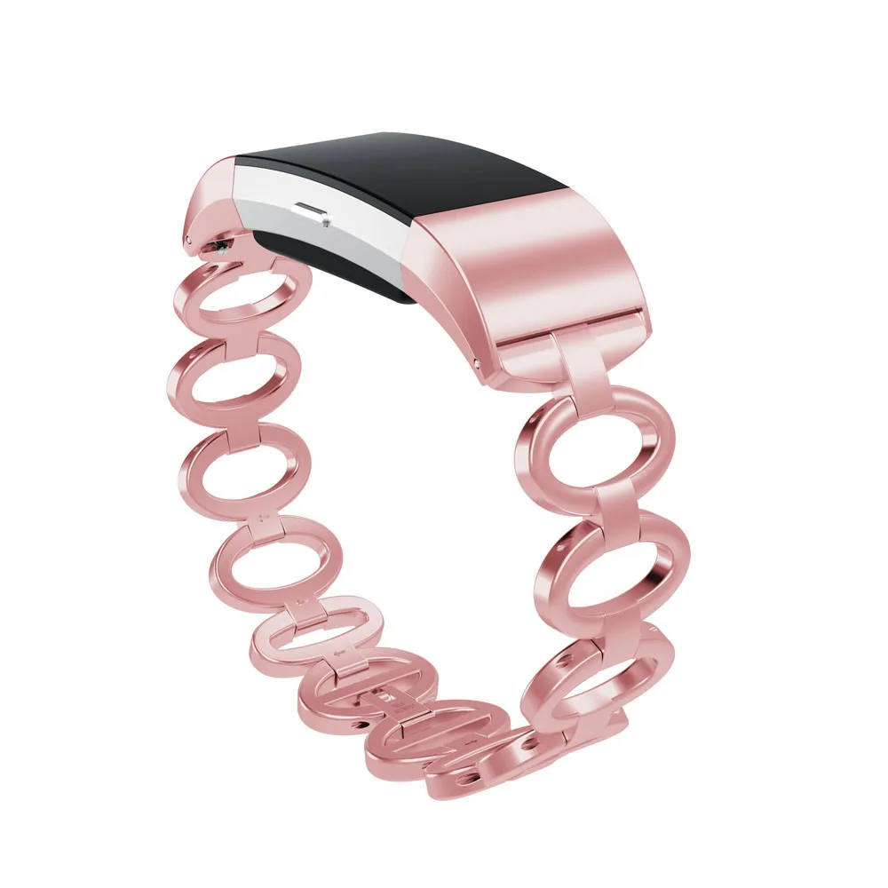 Браслет из нержавеющей стали регулируемый для браслета Fitbit Charge 2 большой