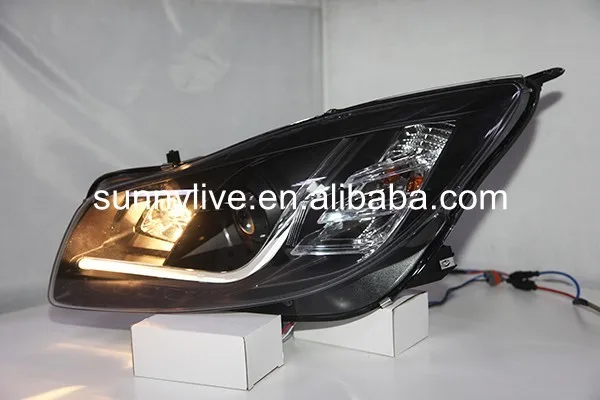 Для GM-BUICK для Verano Regal Opel insignia светодиодный полосная фара 2008- год A8 стиль SN