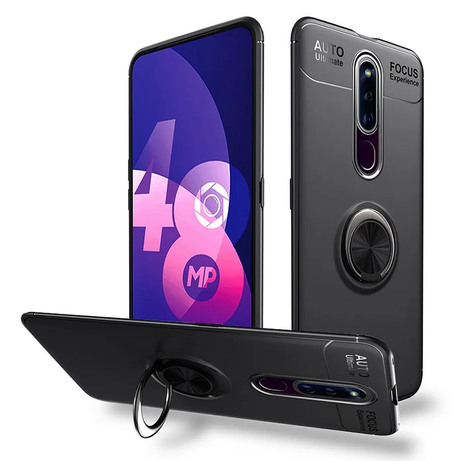 Магнитный держатель-кронштейн чехол для OPPO F11 Pro вращающийся на 360 градусов