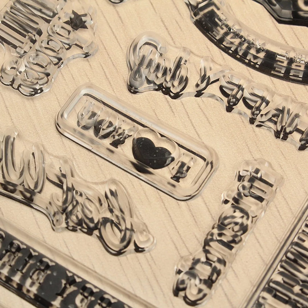 JX-LCLYL 16*11cm Happy Birthday Transparent Silicone Rubber Stamp Cling Seal Scrapbooking | Дом и сад