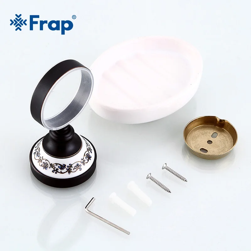 Черные мыльницы FRAP античный держатель для мыла полка ванной латунные диспенсеры