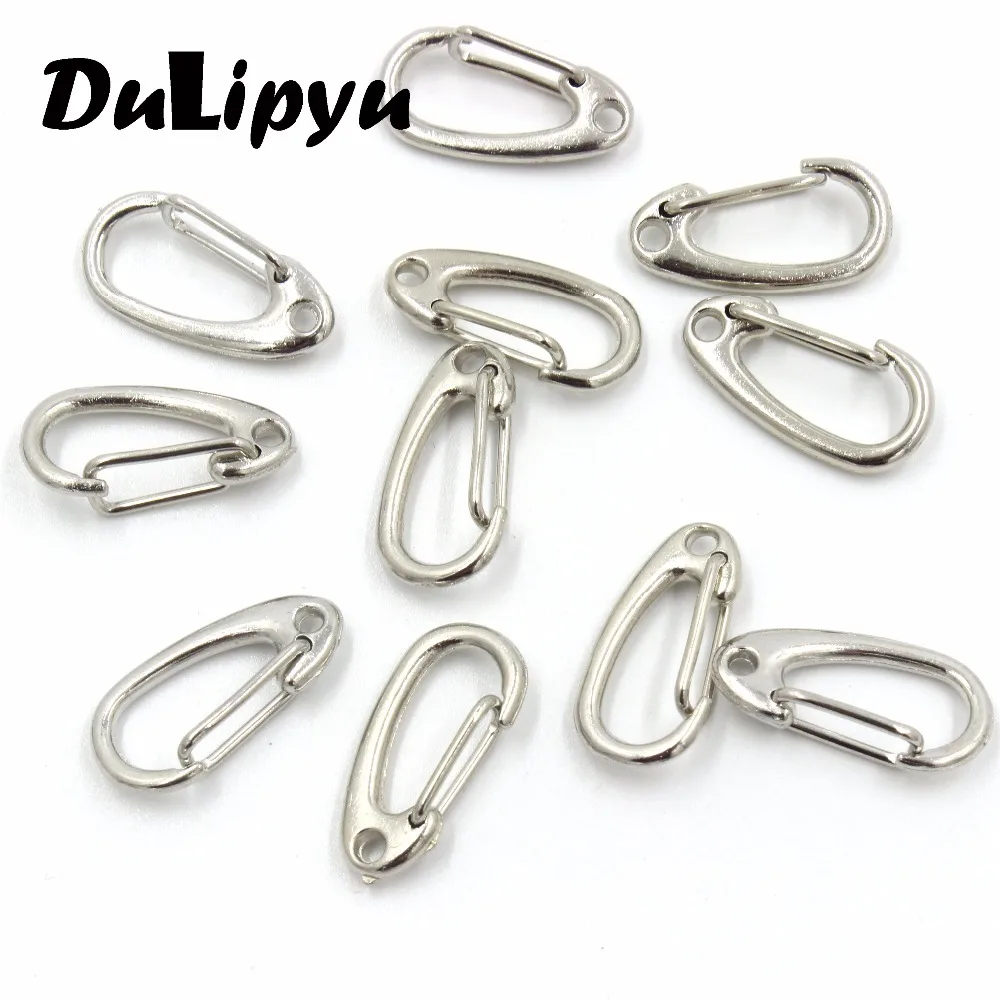 10 шт./лот яйцевидной формы Весна Карабин Клипы Быстрый переход карабин Лобстер
