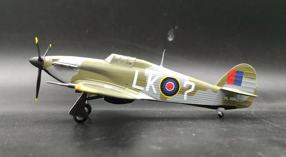 1: 72 Мировой ураган модель бойца из Великобритании 87 эскадрилья 1942 Коллекционная