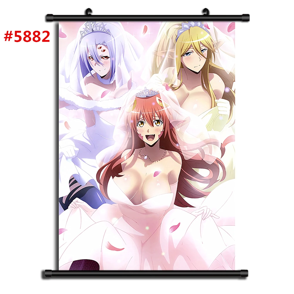Monster musume no iru nichijou Аниме Манга настенный плакат свиток - Цвет: 5882