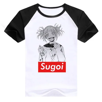 Boku No Hero Academy химико Тога Todoroki Shoto izku Косплей Костюм японского аниме мой герой Academy 3D принт мультфильм футболка