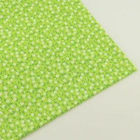 plain sewing fabric light green printed floral designs 100 cotton fabric tecido crafts patchwork home textile dolls clothing