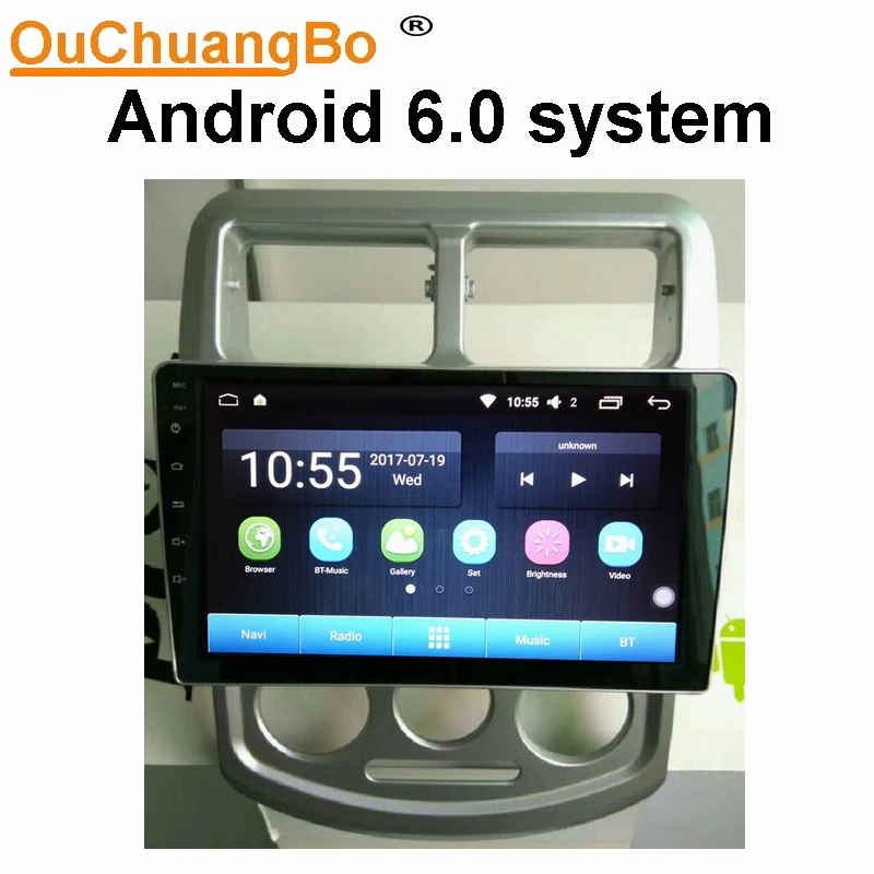 Автомобильный радиоприемник Ouchuangbo android 6 0 поддержка 1080P видео Wi Fi gps mirror link 4G сеть 2