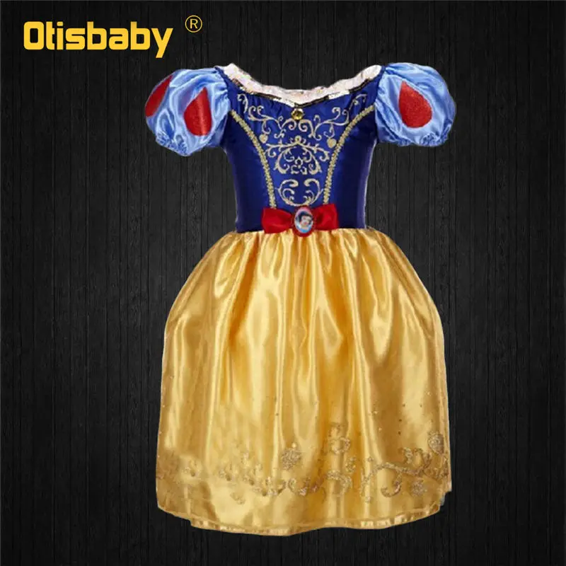 OTISBABY/нарядное платье для девочек в стиле Рапунцель детский летний костюм принцессы для костюмированной вечеринки детская белоснежная Золушка красавица, вечерние платья - Цвет: B3