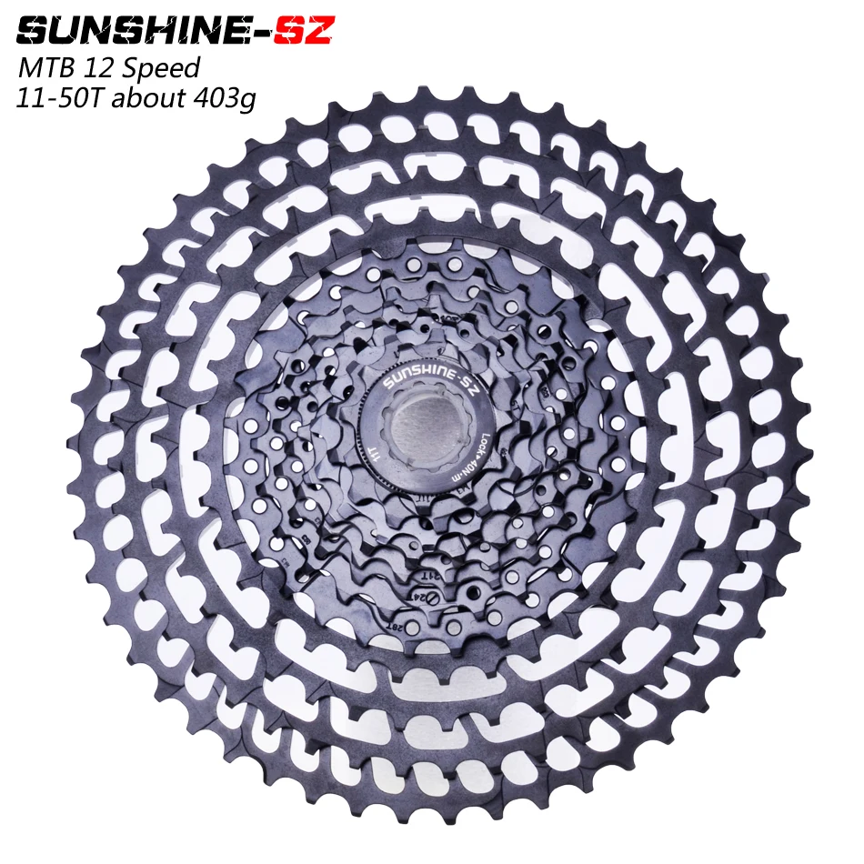 SUNSHNE MTB 12 Geschwindigkeit 11-52t кассетт 365 г ультралайхт Fahrrad Freilauf 12t Fahrrad Teile Berg мех shimano M9000 M800
