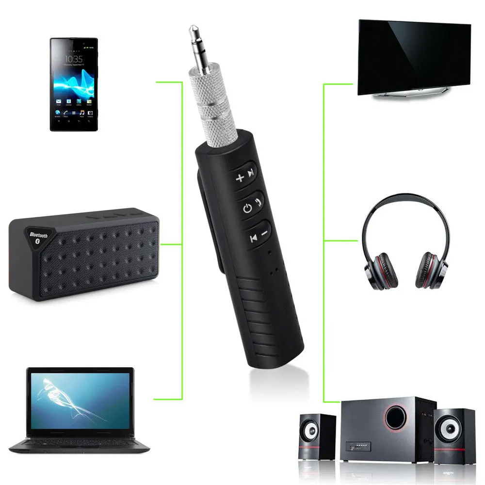 Bluetooth гарнитура Музыка 3 5 мм разъем автомобильный комплект аудио приемник
