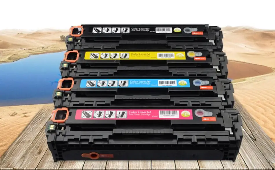 4 шт. картридж с цветным тонером CF210 совместимый HP CF210A CF211A CF212A CF213A 131A LaserJet Pro 200 Color