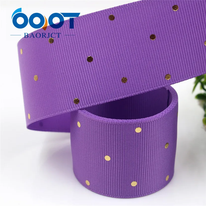 I-19407-877 OOOT BAORJCT I-19407-862, 38 мм, 10 ярдов сплошной цвет точка горячего тиснения корсажные ленты, лук колпачок DIY аксессуары украшения - Цвет: I-19407-877