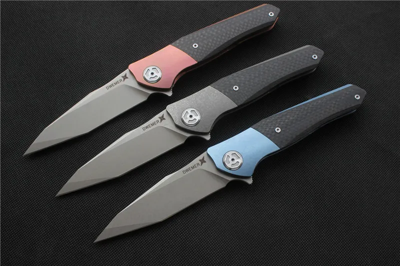 Складной нож Maxace Dwemer Assassin углеродное волокно (Stonewash) лезвие: M390 ручной инструмент