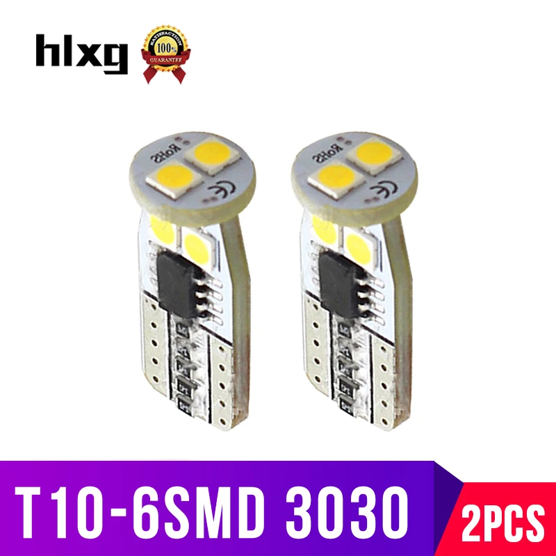 Подсветка SMD 3030 T10 LED W5W Клин 194 168 2825 угловые огни карта лампы зазор сигнала боковой