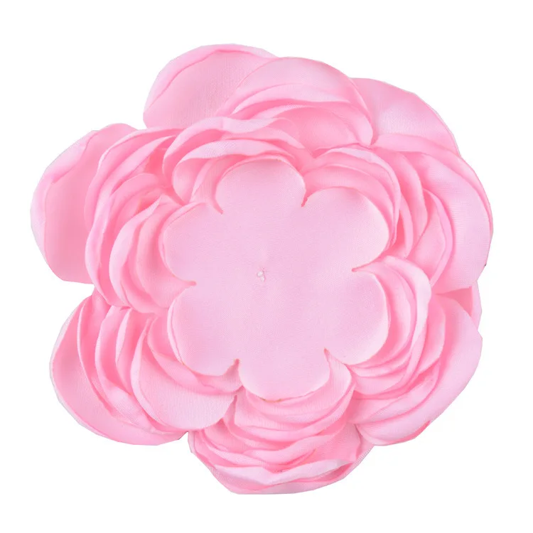 light pink Nishine 5 шт./лот " Искусственные многослойные тканевые цветы сжигающие цветы для Diy Дети девушки, принадлежности для волос вечерние украшения - Цвет: light pink