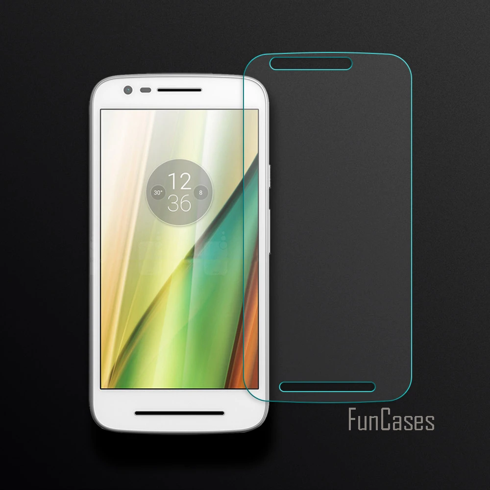 Экран протектор для Motorola E3 Мощность закаленное Стекло 2.5D Защитная пленка с