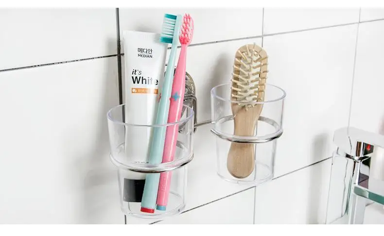 Suction Cup Toothbrush Holder Tooth Brush For Bathroom Accessories Set Sets Dehub Brand | Дом и сад
