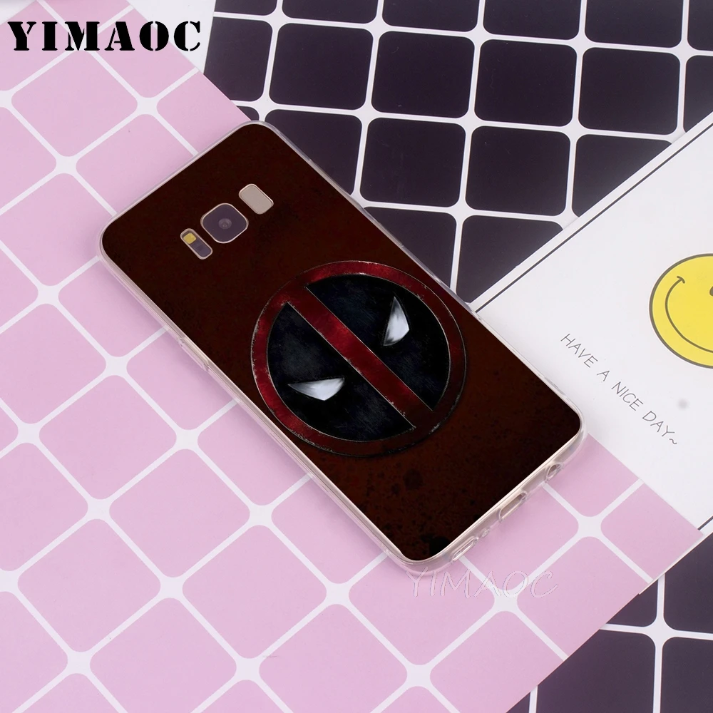 Мягкий ТПУ чехол YIMAOC Deadpool для Galaxy j3 j5 j6 j7 A5 2016 2017 A6 A9 2018 Note 8 9 S7 edge S8 S9 S10 Plus S10e |