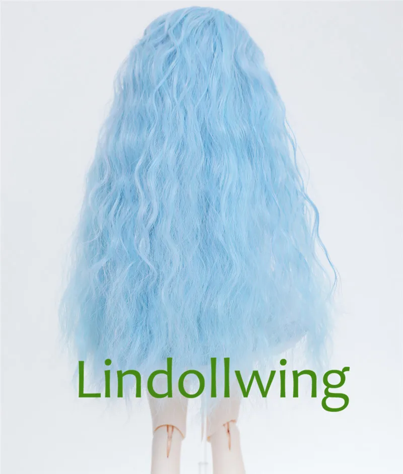 1/3 BJD парик pulгуб Dal DD SD LUT Dollfie куклы высокая температура 8 9 дюймов длинный черный